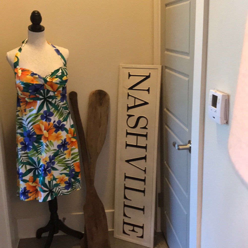 WUC TOMMY BAHAMA SWIM COVER UP W PADDED BRA CUPS🤗